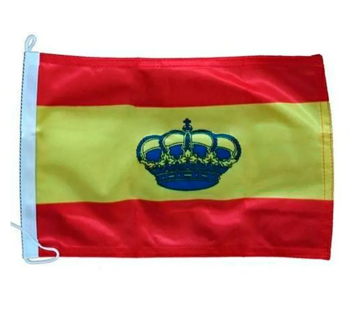 Bandera España con Corona 30 x 20 cm