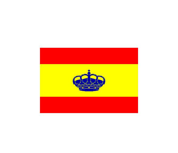 Bandera España con Corona 100 x 70 cm