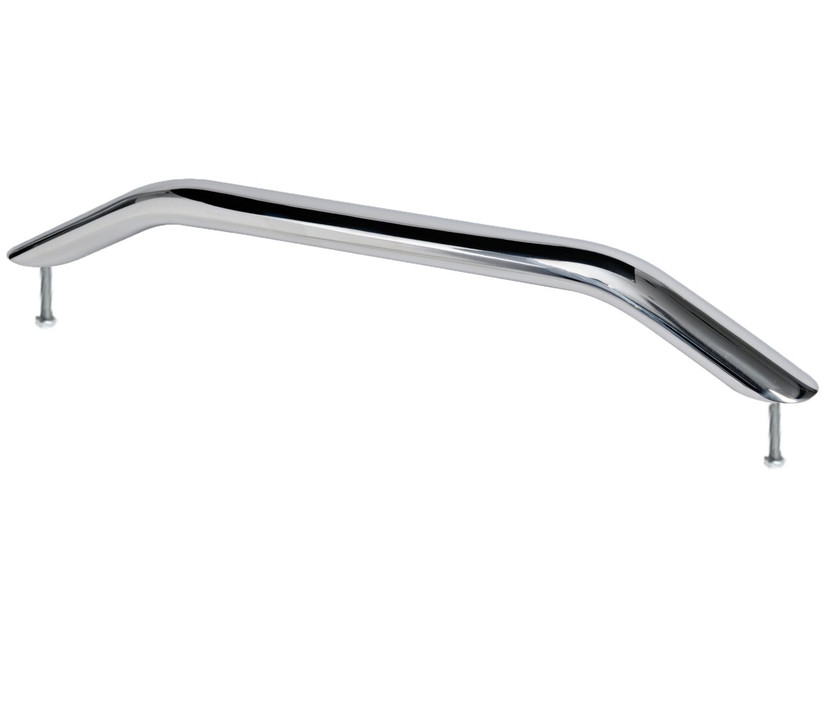 Handrail elliptical pipe stainless steel section 20x40 mm