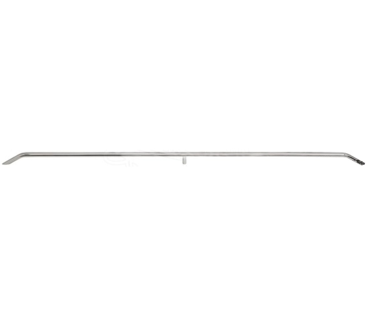 Barandilla tubo eliptico acero inox seccion 20x40 mm soporte central