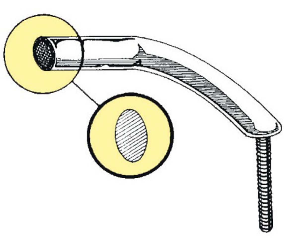 Barandilla tubo oval acero inox