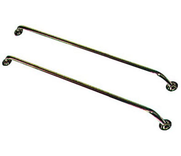 Barandillas laterales con montantes inclinados