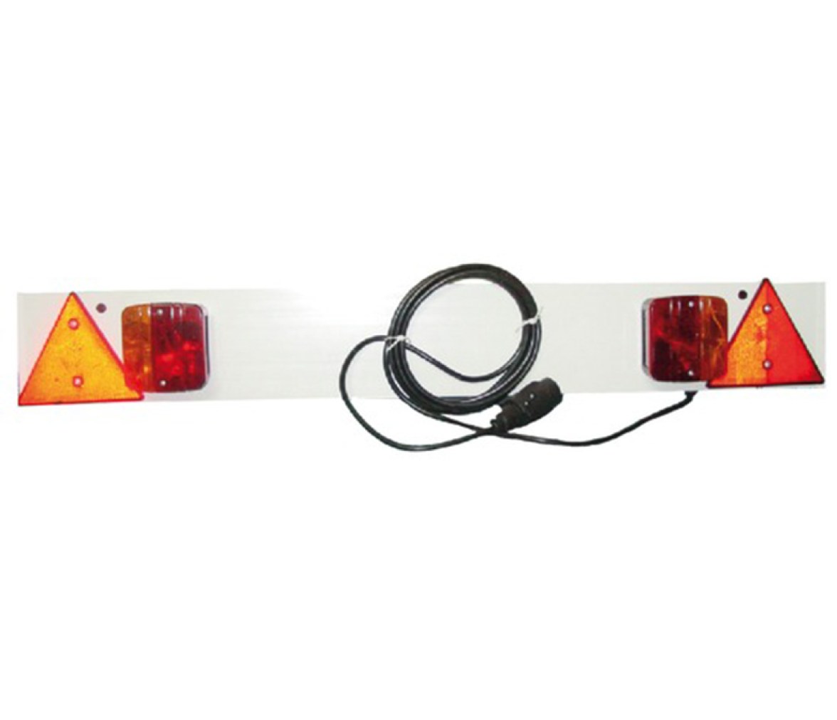 Barra trasera en plastico con luces