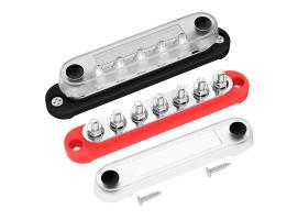 Barras de Bus Bar Positivo y Negativo M6 con Cubierta