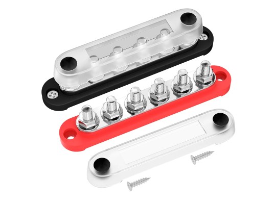 12V Power Distribution Block Bus Bar with Cover M8