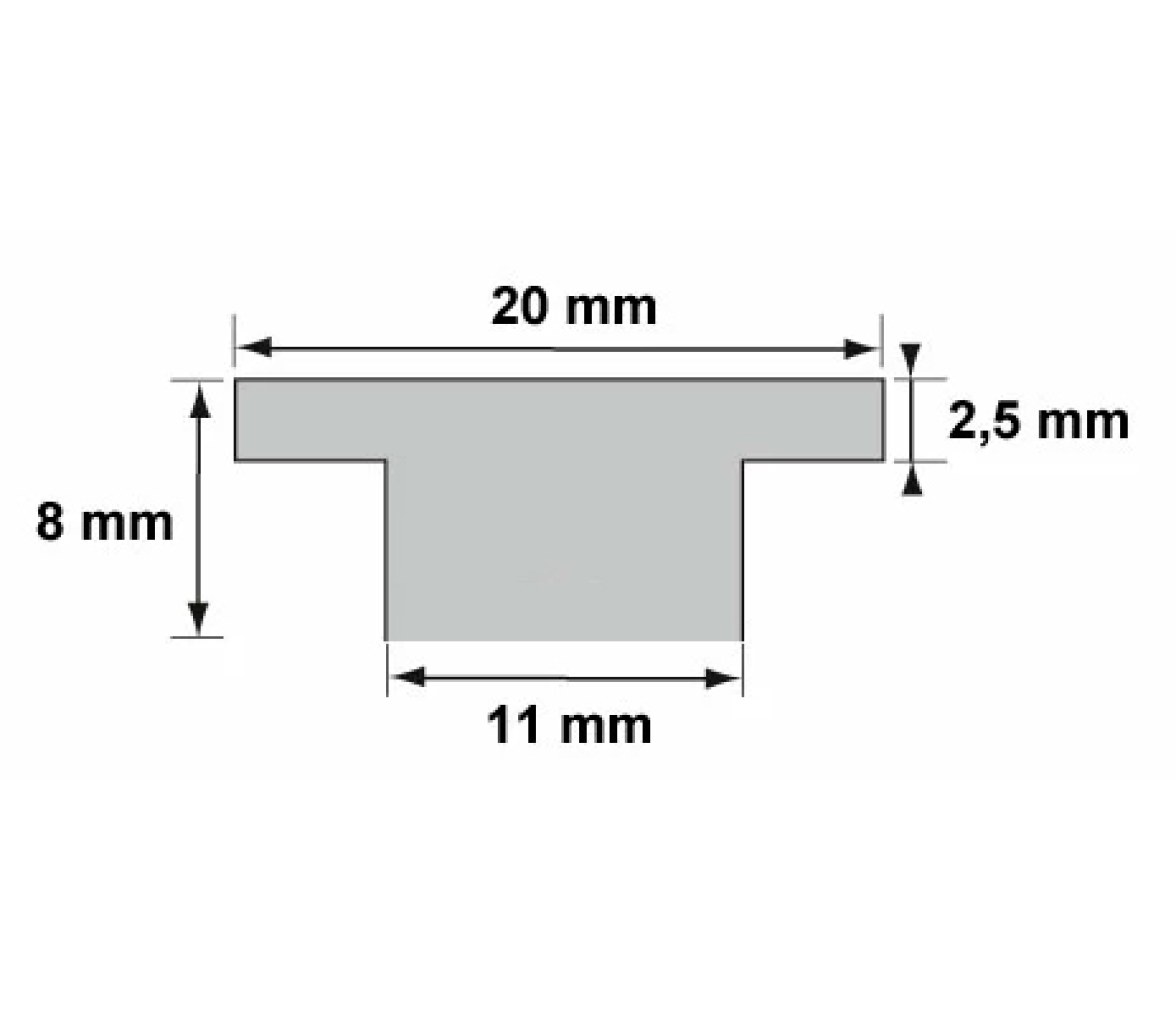 Barton Carril de Genova en T 20 mm