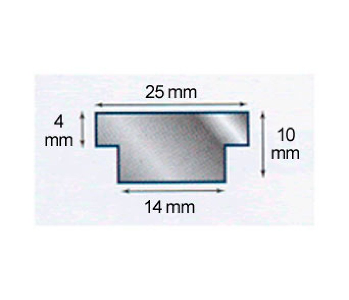 Barton Carril de Genova en T 25 mm