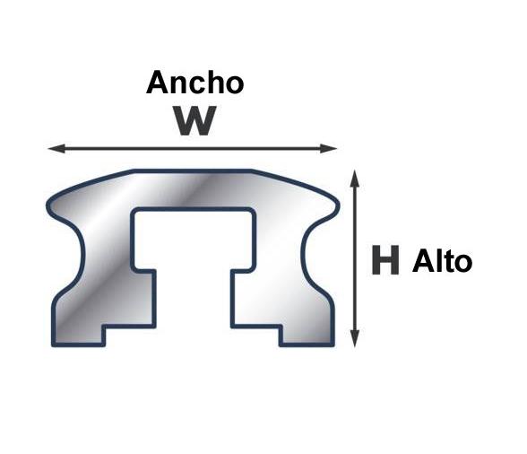 Barton Carril para Tornillos Deslizantes 26 mm