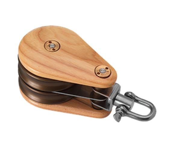 Barton Clásica Polea Doble con Grillete Giratorio