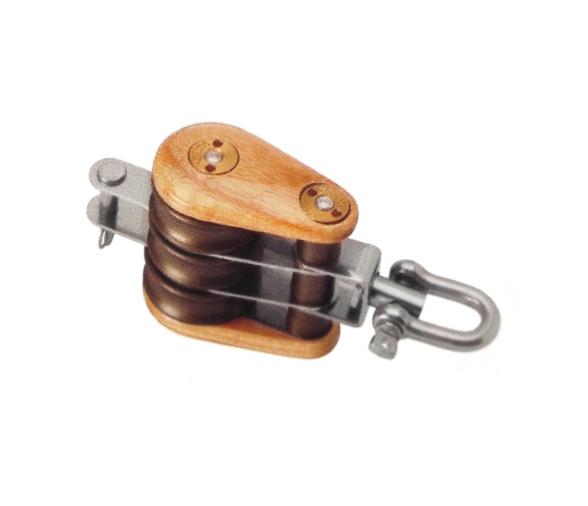 Barton Clásica Polea Triple con Grillete Giratorio y Arraigo