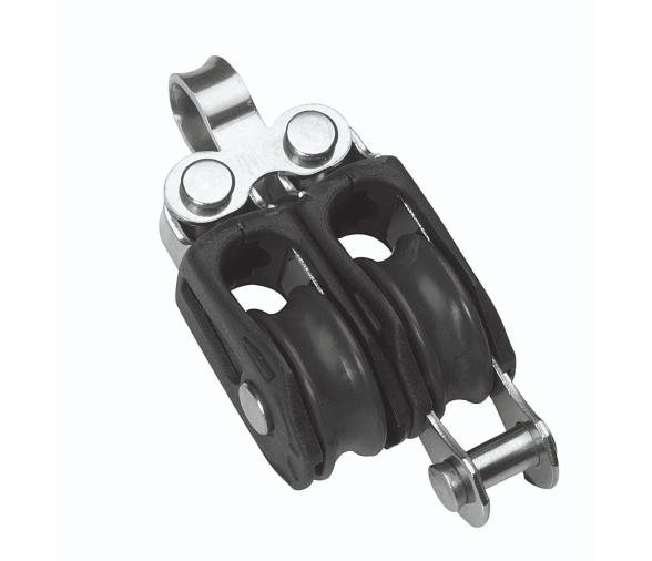 Barton Polea Doble Fija con Arraigo de Rodamiento N