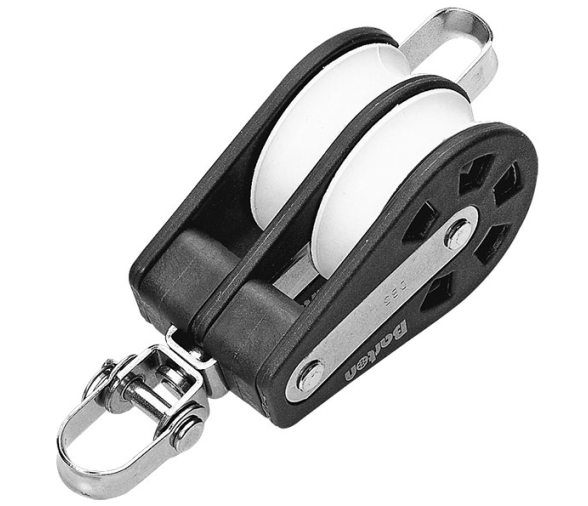 Barton Polea Doble Giratoria con Arraigo de Rodamientos