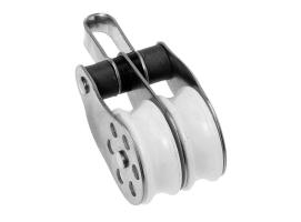 Barton Polea Doble Inox con Anilla de Rodamientos