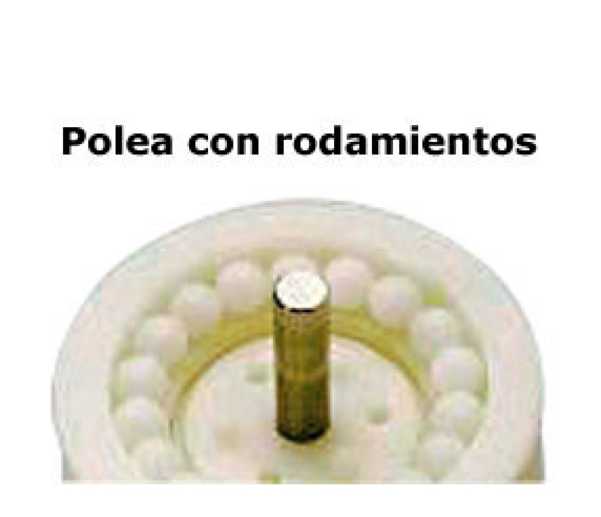 Barton Polea Doble Inox con Anilla de Rodamientos