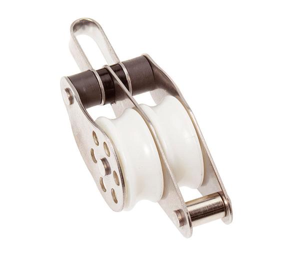 Barton Polea Doble Inox con Anilla y Arraigo de Rodamientos