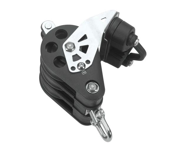 Barton Polea Triple Giratoria con Arraigo y Mordaza de Rodamiento N