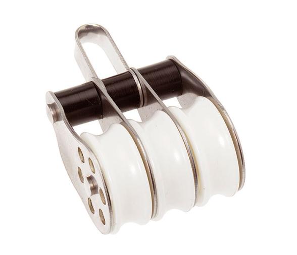 Barton Polea Triple Inox con Anilla