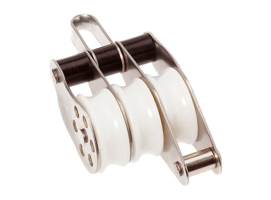 Barton Polea Triple Inox con Anilla y Arraigo de Rodamientos