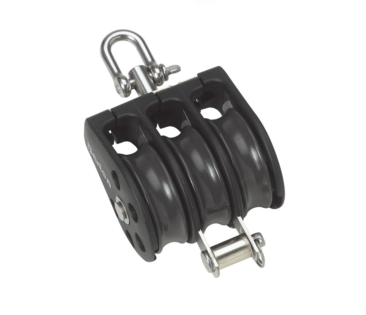 Barton Polea Triple Reversible con Arraigo de Rodamiento N