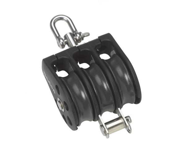 Barton Polea Triple Reversible con Arraigo de Rodamiento N