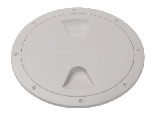 Barton White Screw Inspection Cover Round