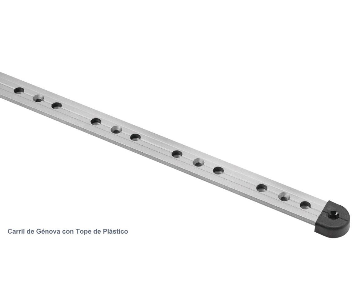 Barton Tope de Plastico para Carril en T 25mm