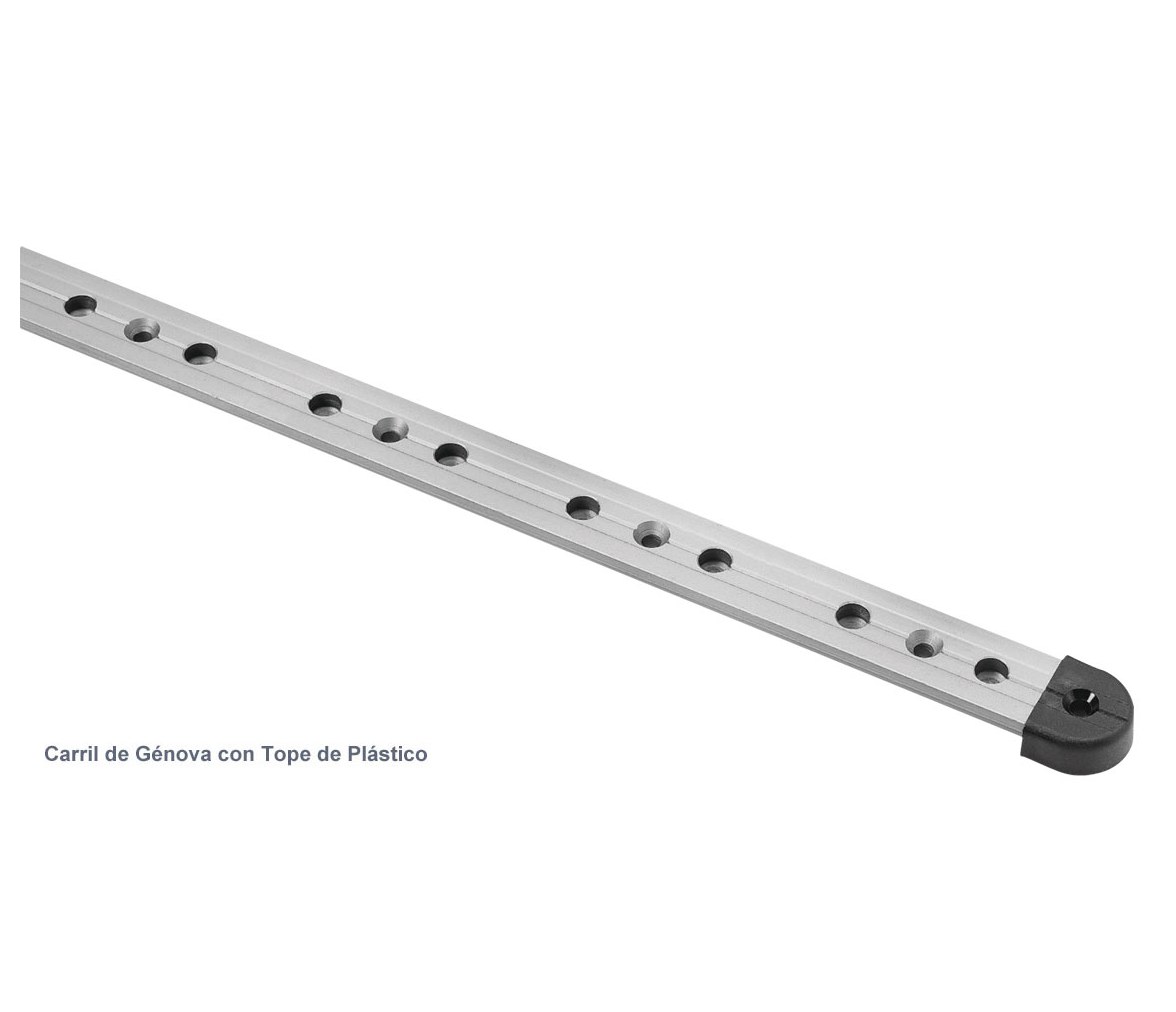 Barton Tope de Plastico para Carril en T 32 mm