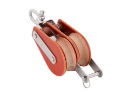 Barton Tufnol Polea Doble con Grillete Giratorio y Arraigo