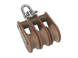 Barton Tufnol Polea Triple con Grillete Giratorio