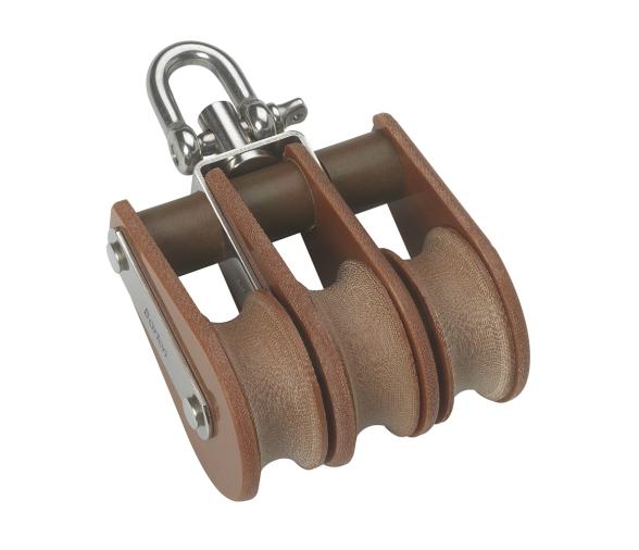 Barton Tufnol Polea Triple con Grillete Giratorio