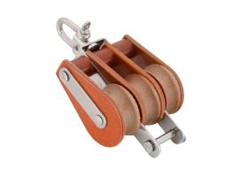Barton Tufnol Polea Triple con Grillete Giratorio y Arraigo