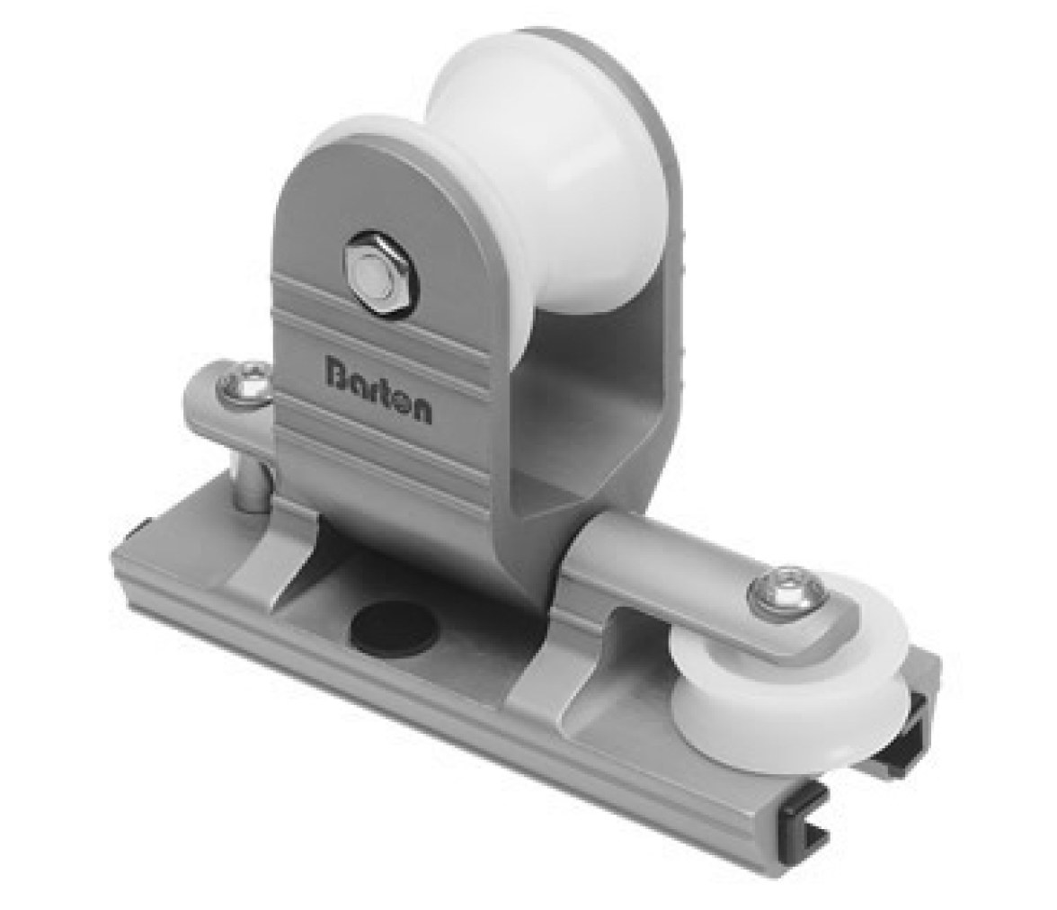 Barton Carro Escotero con Polea para Carril T 25 mm