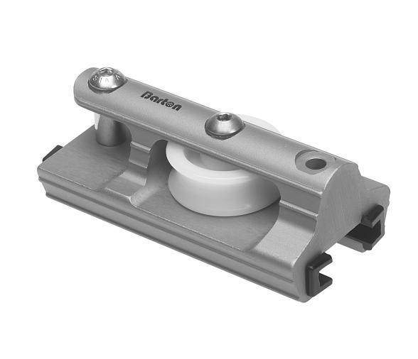 Barton Carro Escotero Polea de Reenvio con Cancamo Carril T 25 mm