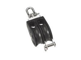 Barton Polea Doble Giratoria con Arraigo de Rodamientos N