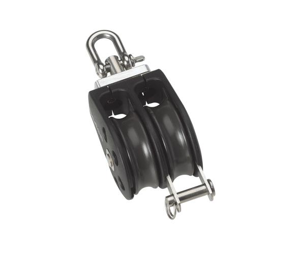 Barton Polea Doble Giratoria con Arraigo de Rodamientos N