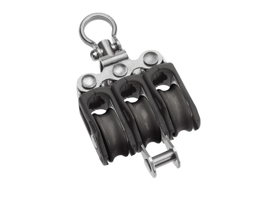 Barton Polea Triple Standard Giratoria con Arraigo  de Rodamientos N
