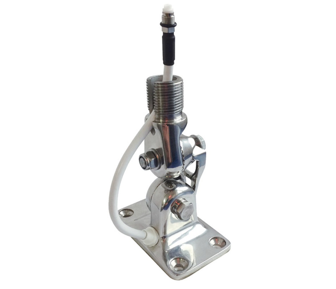 Base articulada para antena acero inox glomeasy