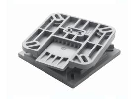 Vetus Base Asiento Giratoria, Desmontable, Altura 5,5 cm