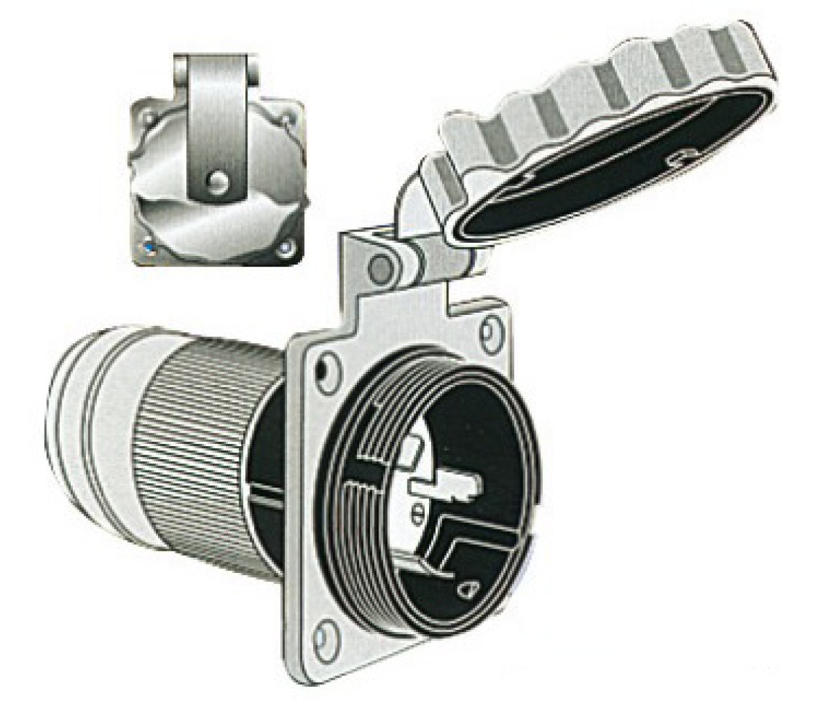 Marinco Base con Tapa Inox 4 Hilos 50A