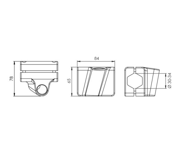 Base de Montaje en Púlpito de Acero Inoxidable Sistema Mickey