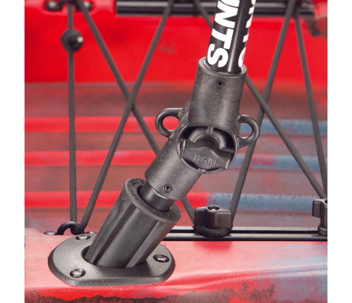 Base de tubo de kayak de 24" con soporte para teléfono X-Grip grande de RAM Pres