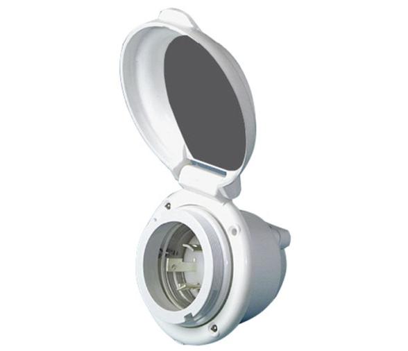 Base Electrica con Tapa Blanca