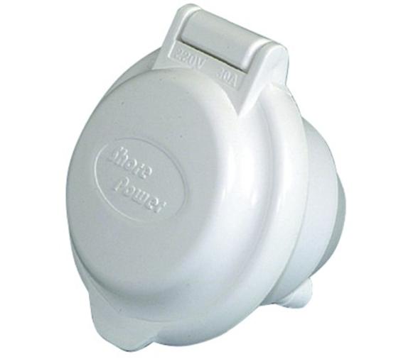 Base Electrica con Tapa Blanca