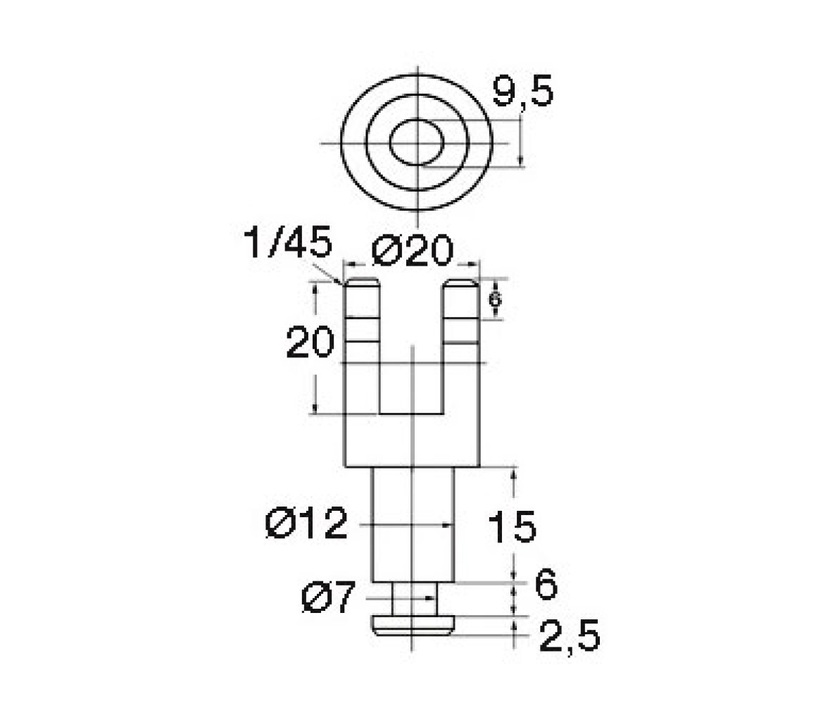 AISI 316 Stainless Steel Fork