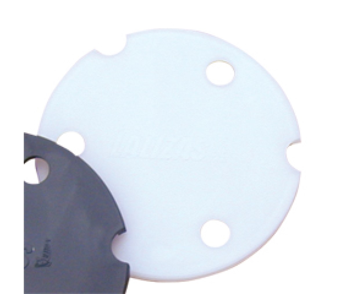 Base Plastico Para Soporte Acero Inox Redondo