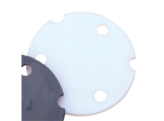 Base Plastico Para Soporte Acero Inox Redondo