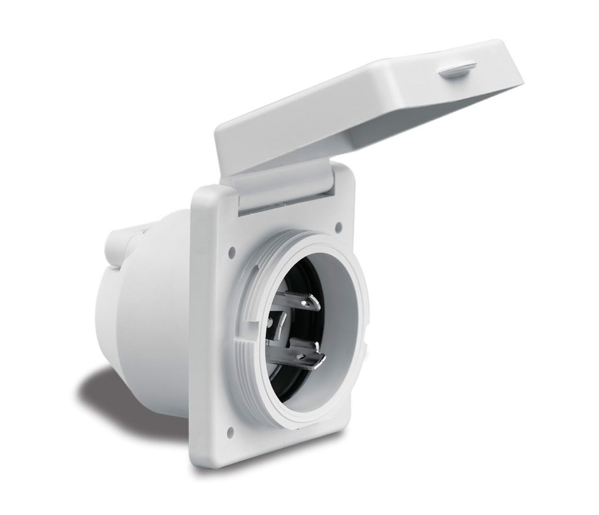 Base PVC con Tapa Marinco 16 A