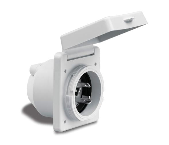 Base PVC con Tapa Marinco 16 A