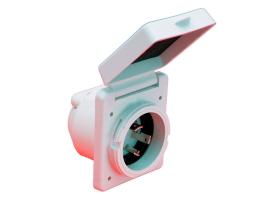 Base PVC con Tapa y Cierre Marinco 32 A