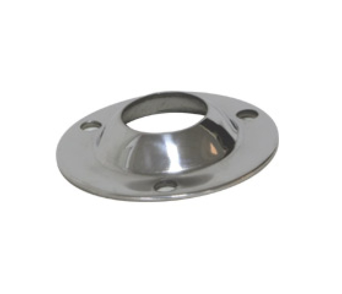 Base redonda 90°, Inox 316, ø25mm